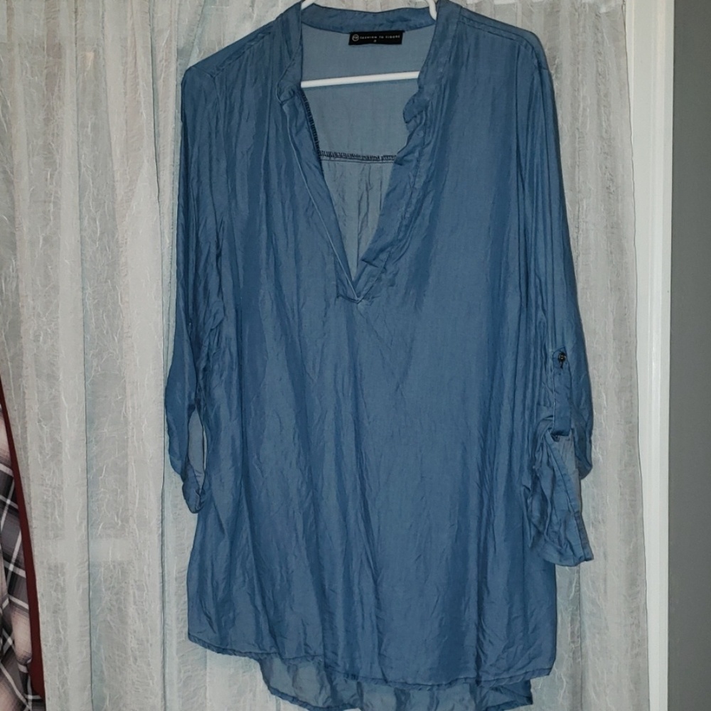 F2F chambray tunic